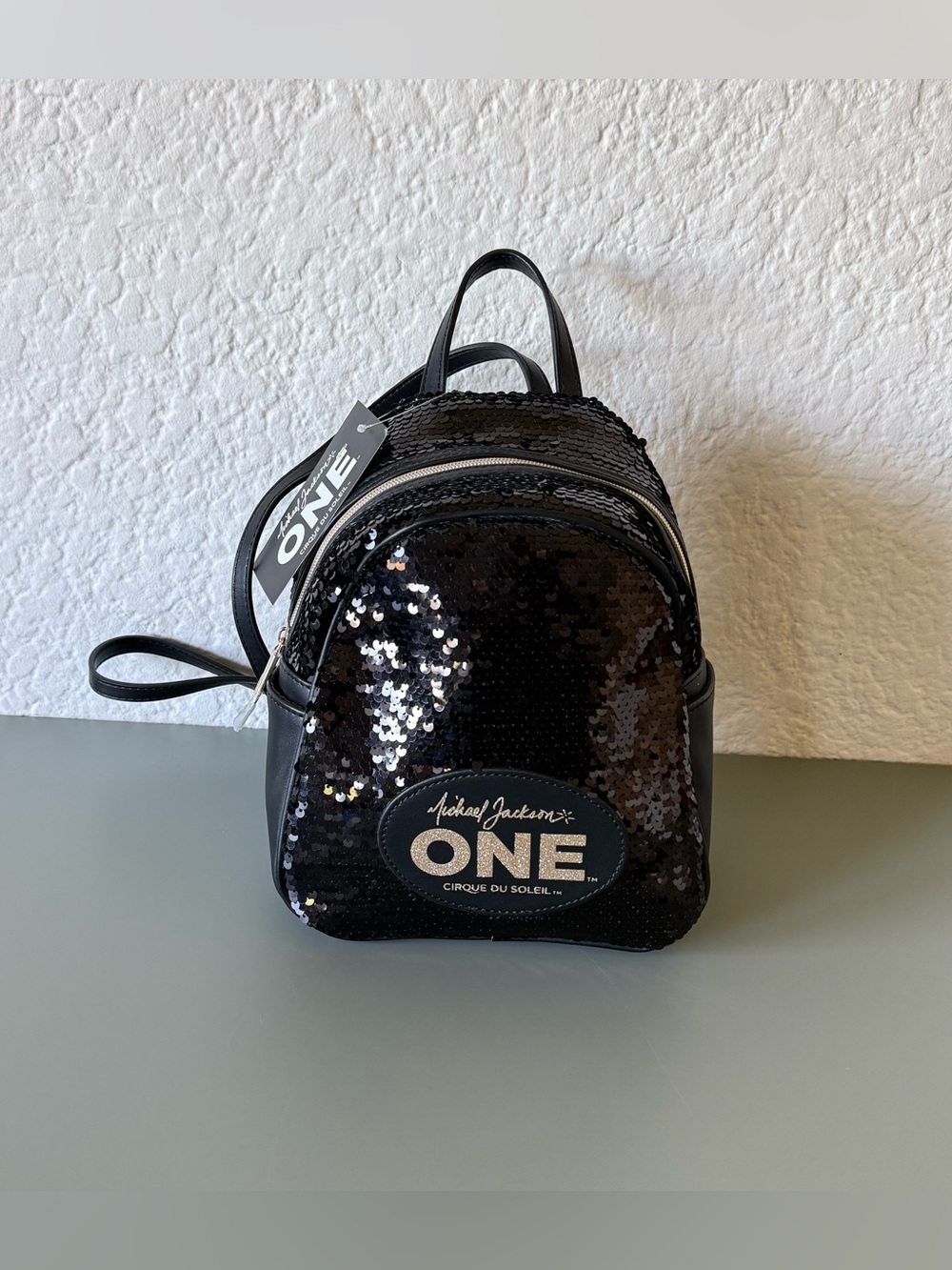Cirque Du Soleil Michael Jackson One black Sparkly sequins Backpack